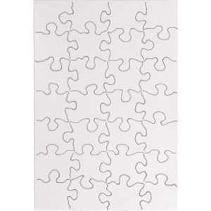 Compoz-A-Puzzle&reg;, 5 1/2" x 8" Rectangle, 28-Piece, Pack of 24