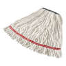 Rubbermaid Commercial, Web Foot, Blend Looped-End Wet Mop Head with 1" Headband, 20 oz, White