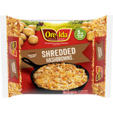 Ore-Ida Shredded Hash Browns Potatoes Value Size, 5 lb Bag