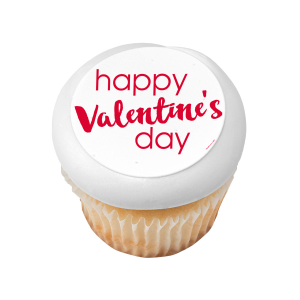 Valentine's Day Script PhotoCake® Edible Image®