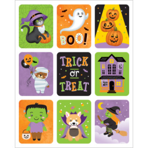 Large Halloween Stickers, Pack of 54