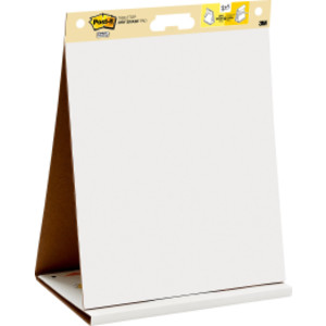 Super Sticky Tabletop Easel Pad with Dry Erase Surface, 20 Sheets, 20" x 23", White