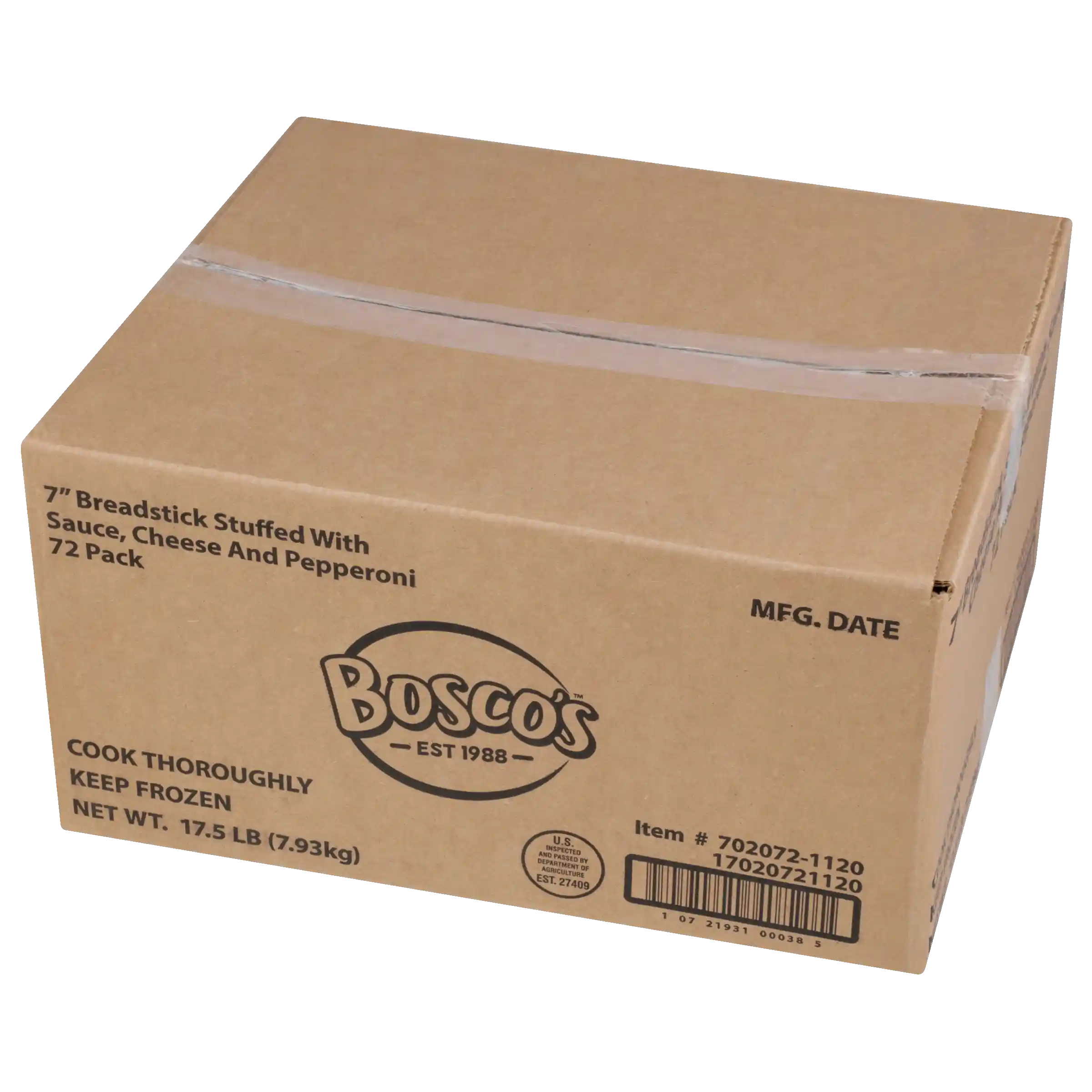 Bosco® 7 Inch Pepperoni, Mozzarella Cheese and Pizza Sauce Stuffed Breadsticks_image_5