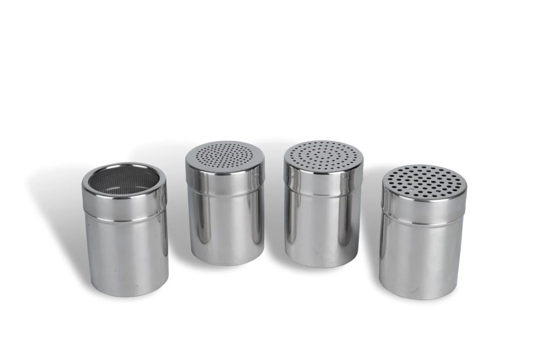 Especieros de acero inoxidable de 7 cm con agujeros de 0.4 cm