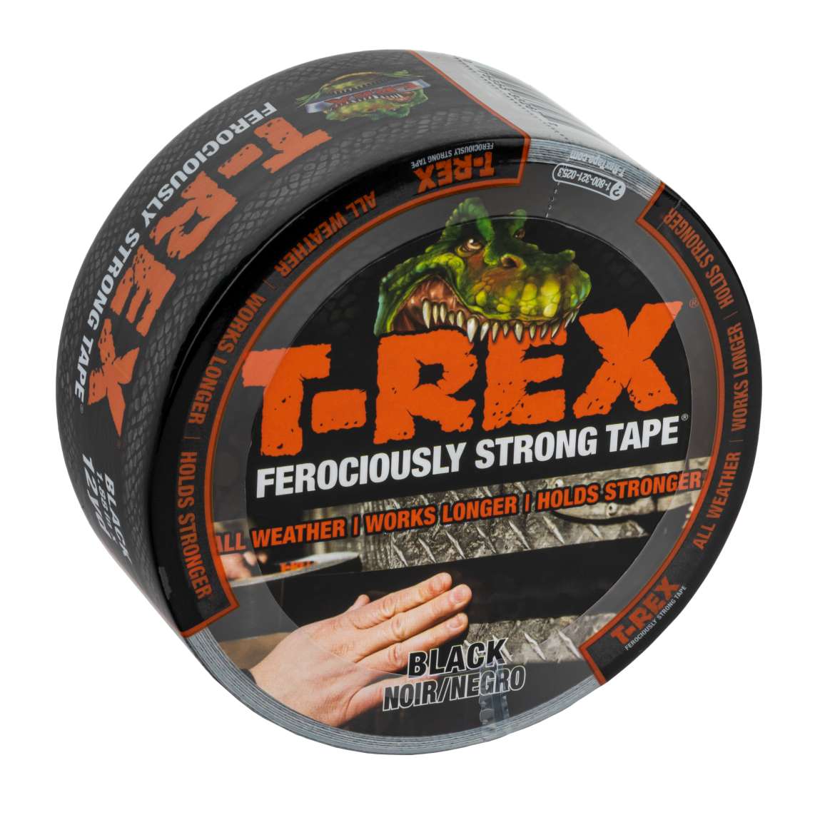 T-Rex® Ferociously Strong Tape - Black, 1.88 in. x 12 yd.
