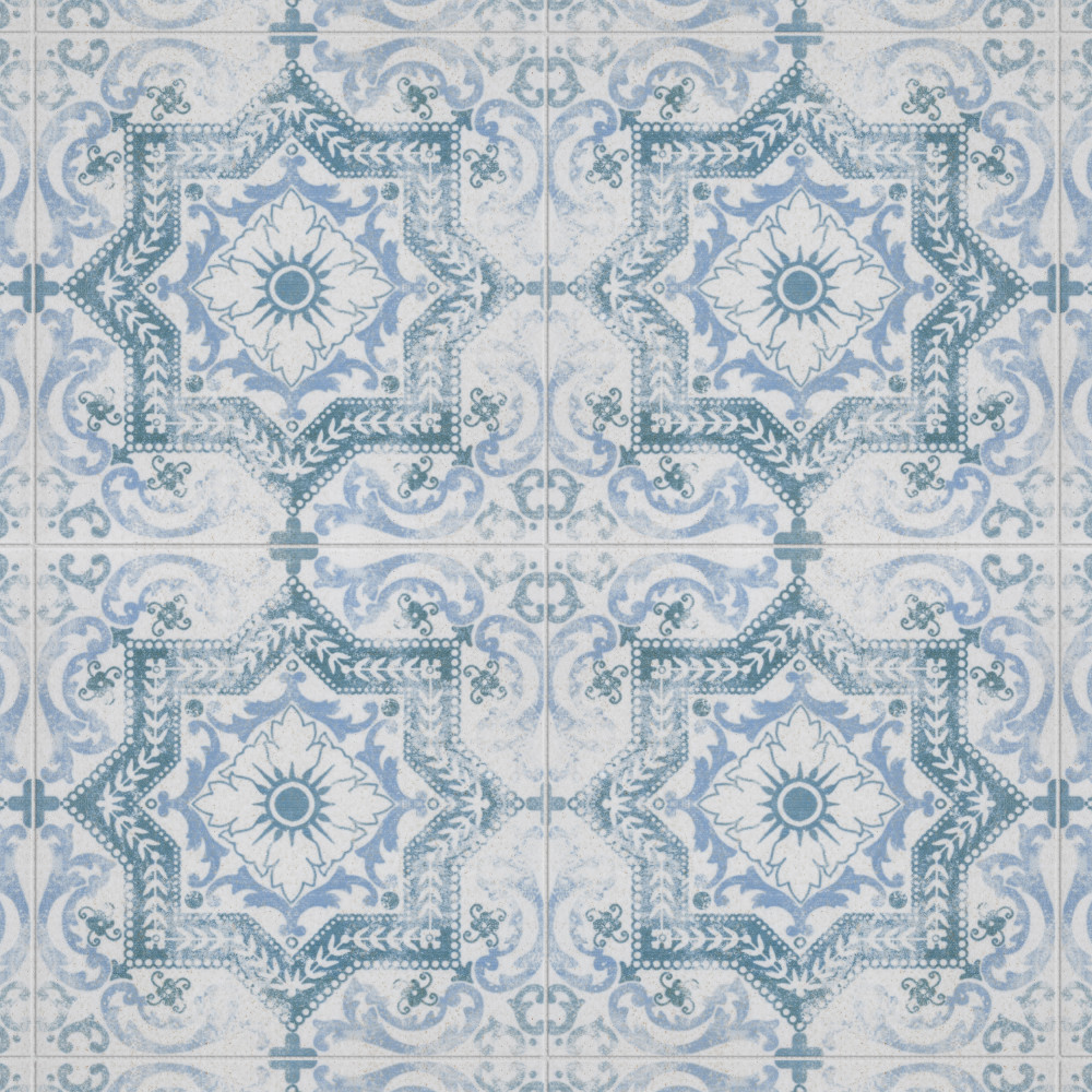 Klinker Alcazar Petunia 12-3/4 in. x 12-3/4 in. Ceramic Floor and Wall Tile