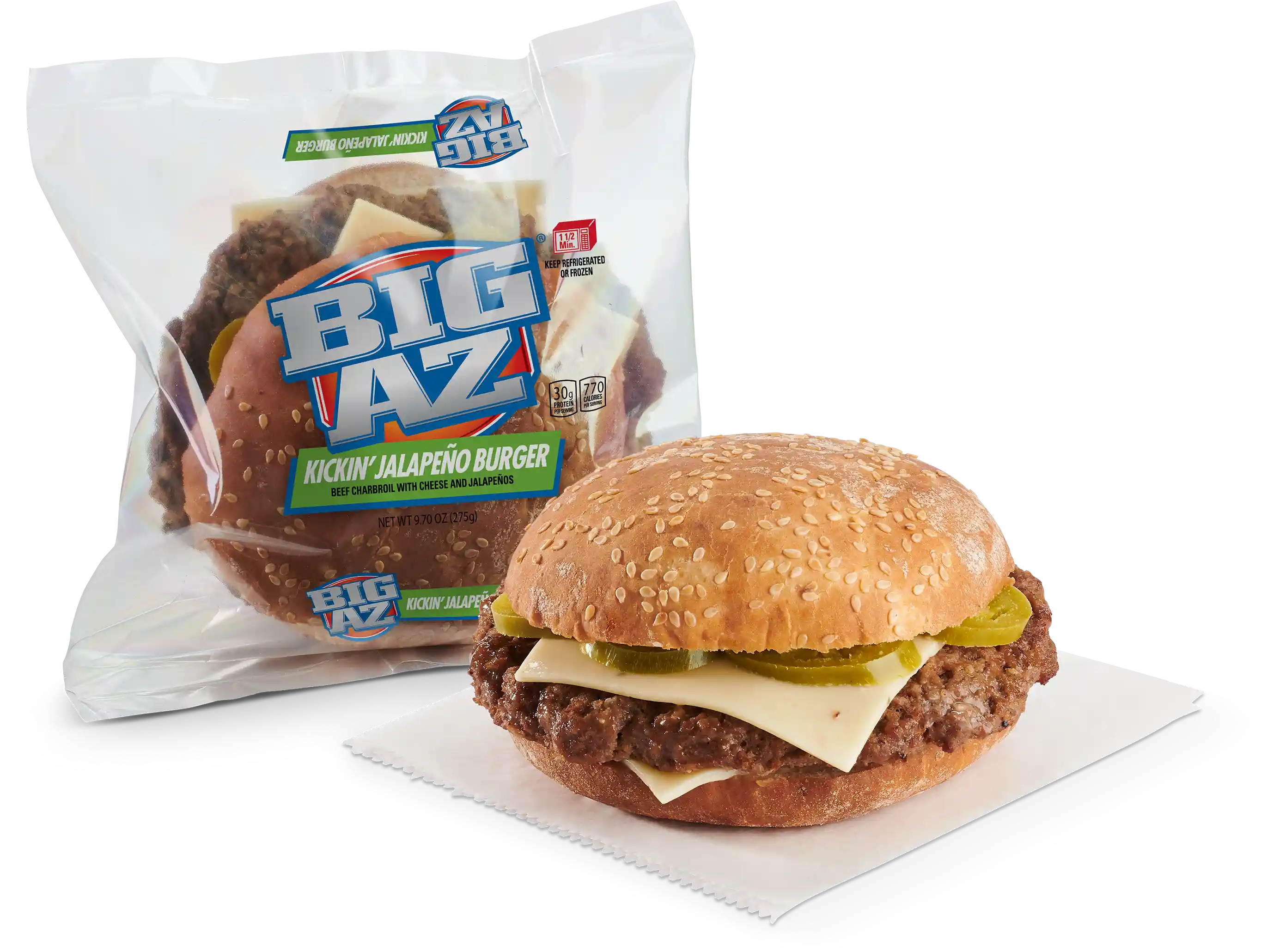 Big AZ® Jalapeno Charbroil Beef Cheeseburger_image_1