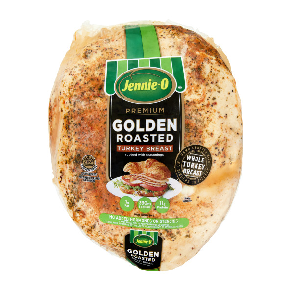 JENNIE-O(r) Golden Roasted Premium Oven Roasted Turkey 2PC . C1CB - Front Center Inner Pack (Hi Res)