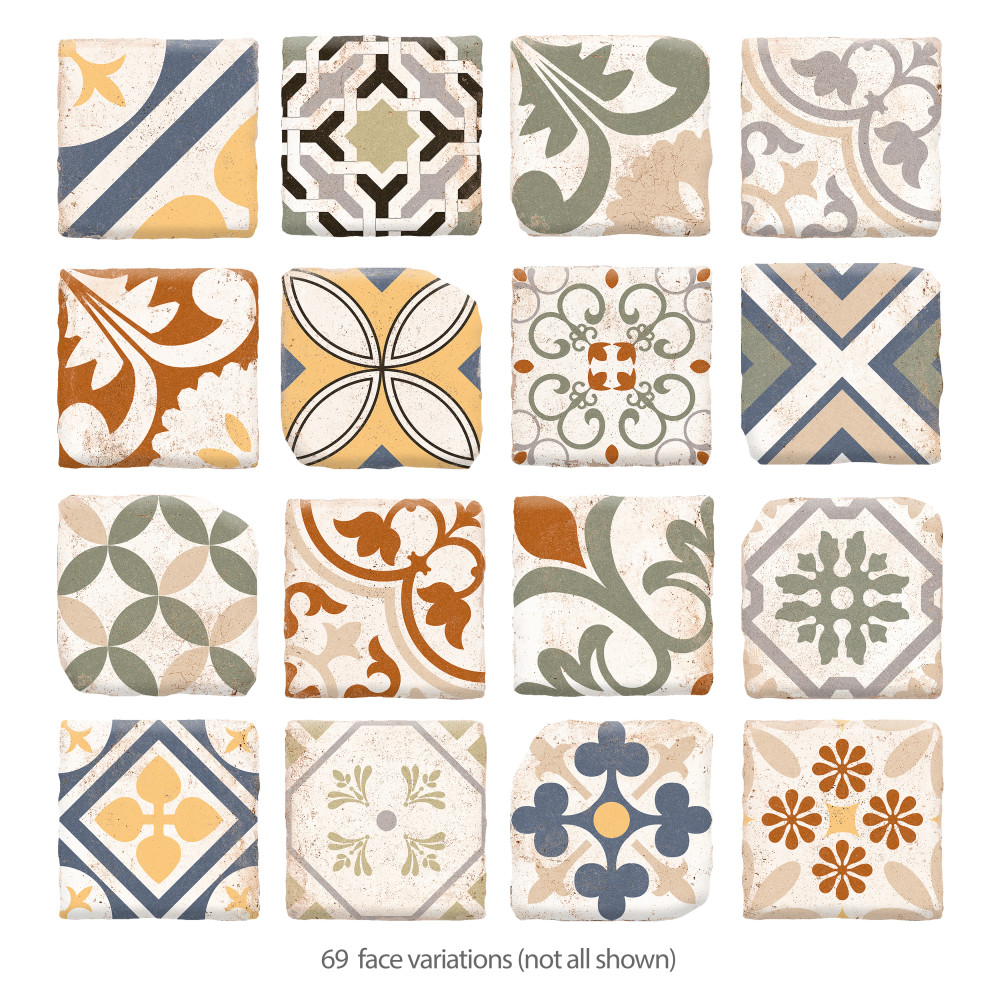 Benisa Décor Aida 5-7/8 in. x 5-7/8 in. Porcelain Floor and Wall Tile