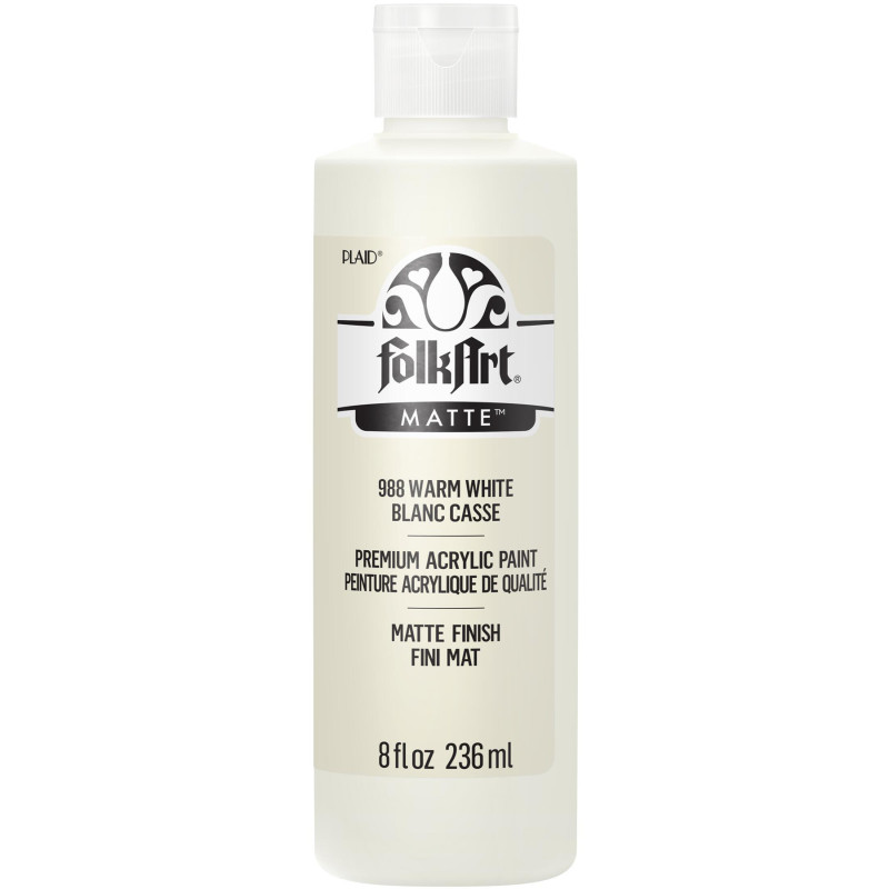 Acrylic Paint Matte, 8oz., Warm White