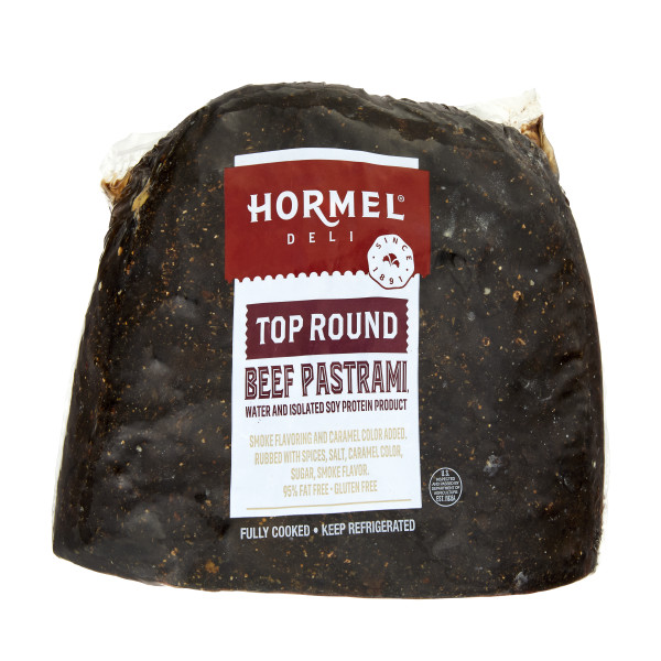 HORMEL(r) Pastrami, Top Round, Soy, Cap Off, Well, Deli-Faced, 2 pc . C1CB - Front Center Inner Pack (Hi Res)