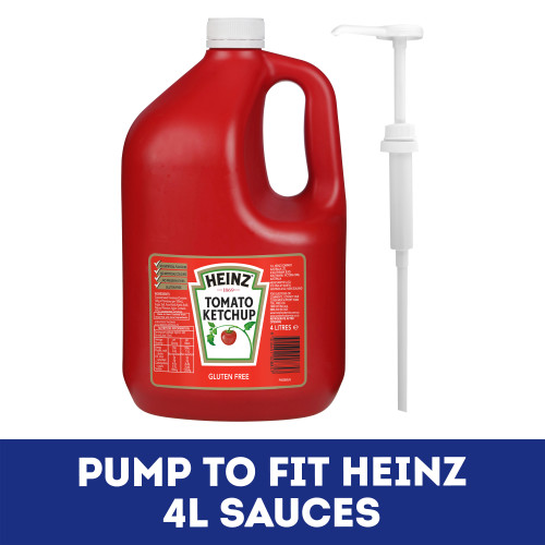  Heinz 4L Ketchup Sauce Pumps 