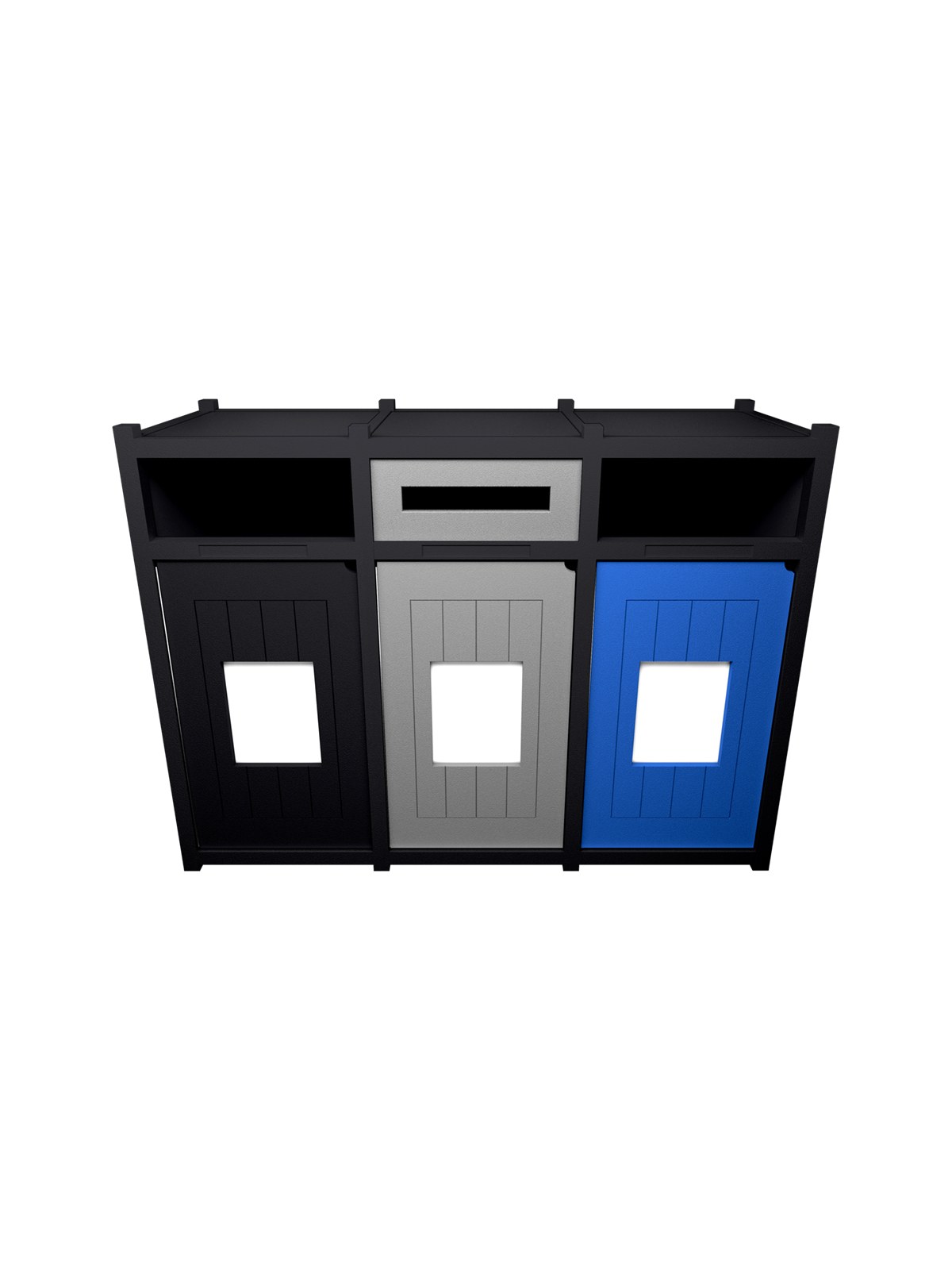 VISION – Triple – Unit – Full-Slot-Full – Black-Grey-Blue