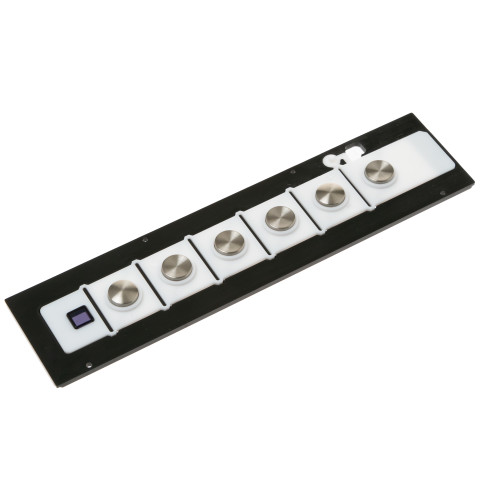 BUTTONS AND RED LENS ASSEMBLY