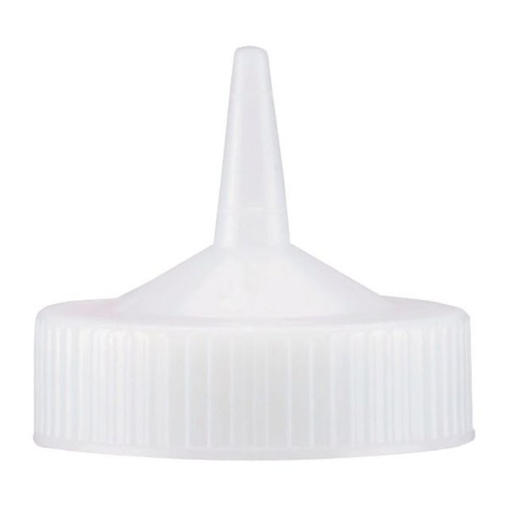 Traex® wide-mouth squeeze dispenser single-tip clear replacement cap