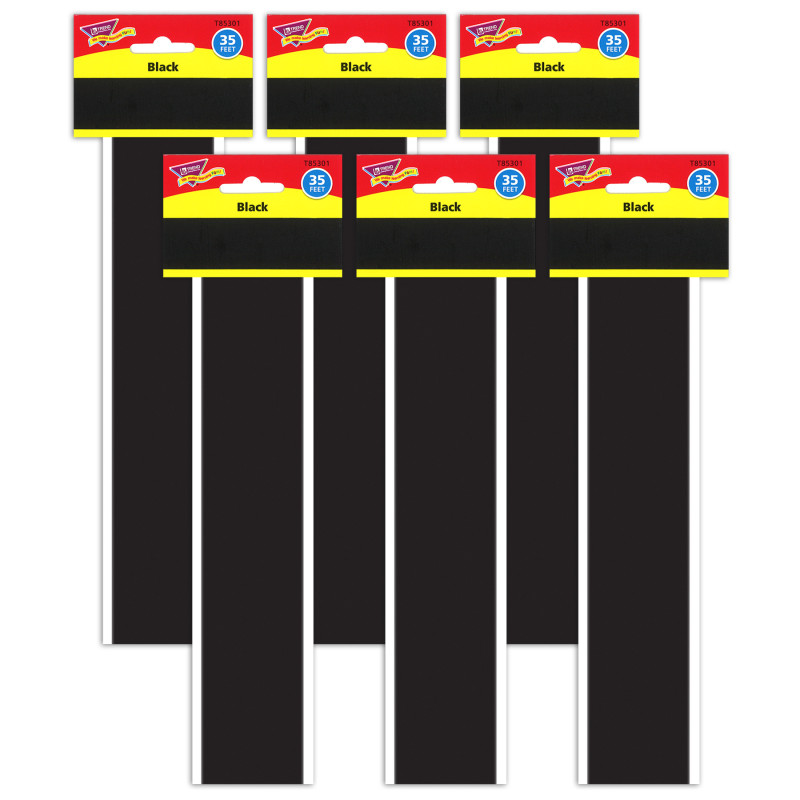 Black Bolder Borders®, 35.75' Per Pack, 6 Packs