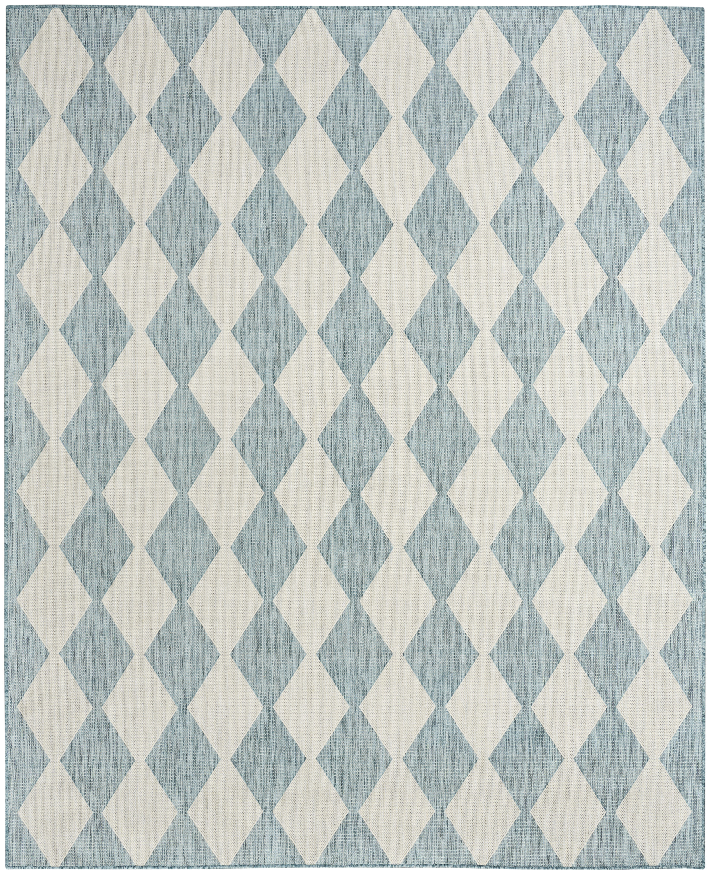Nourison Positano 6' x 9' Aqua Modern Rug
