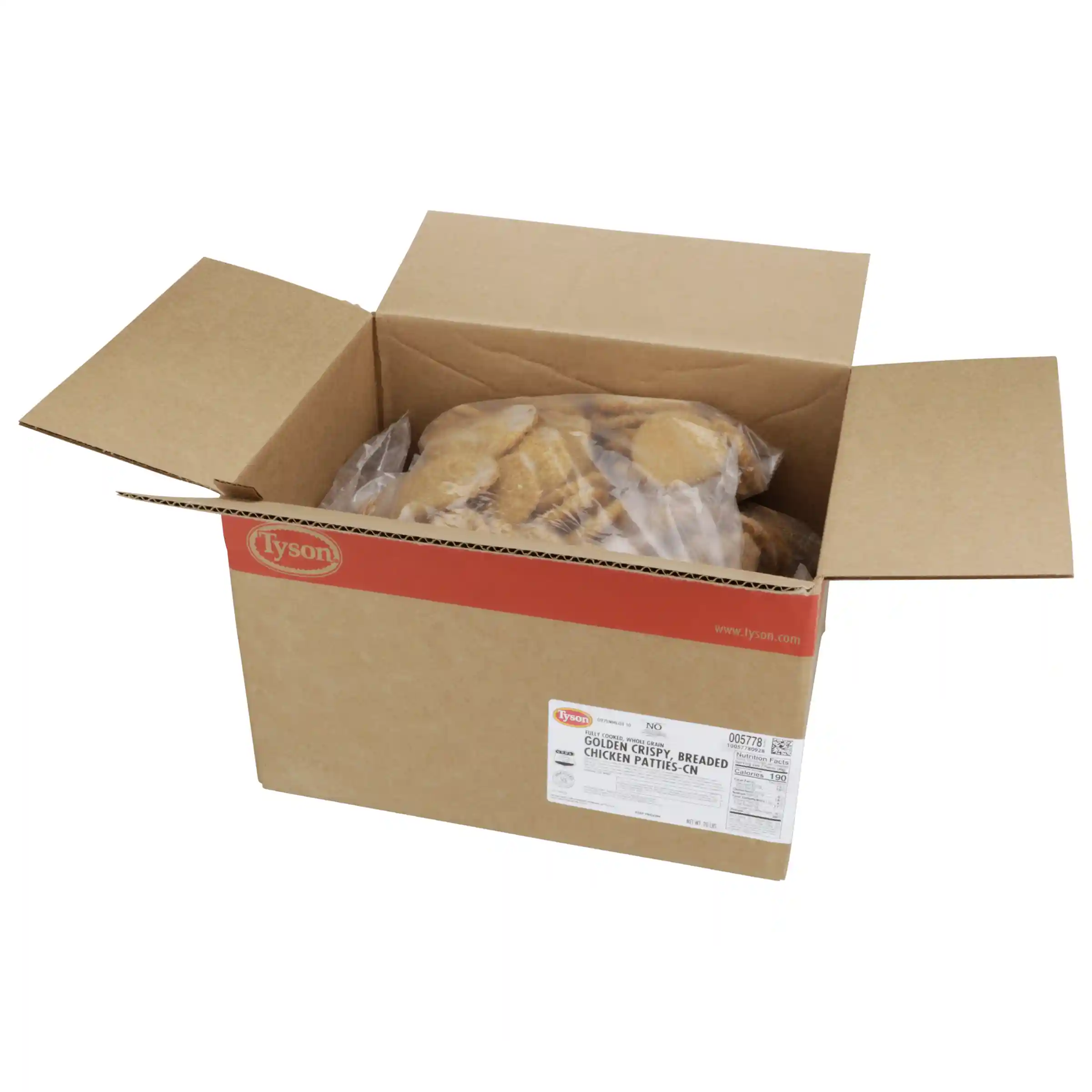 Tyson® Fully Cooked Whole Grain Breaded Golden Crispy Chicken Patties, CN, 1.6 oz._image_4