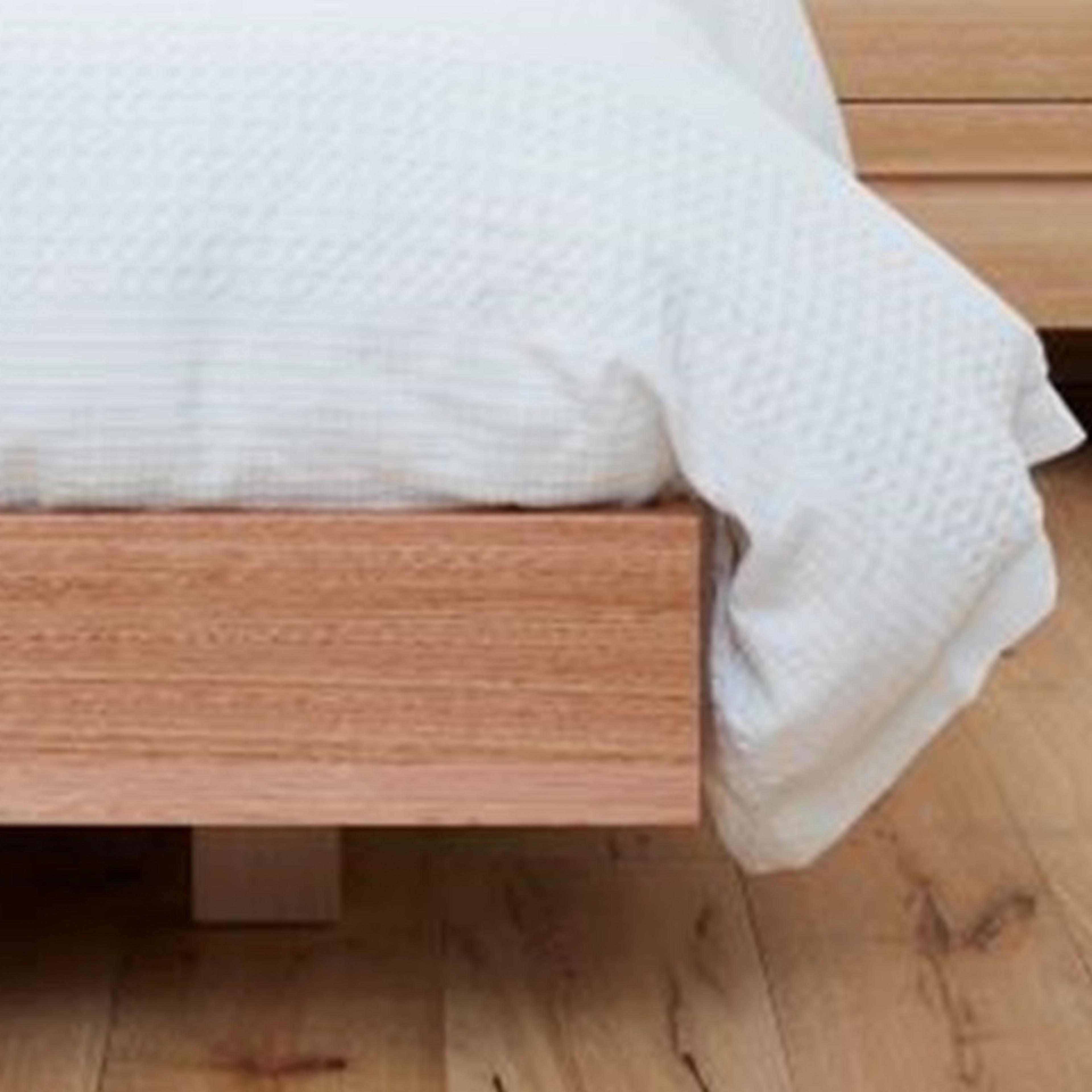 Detail image of the  Rialto Bed Frame, Natural-Profile Adonis Pepper from Forty Winks