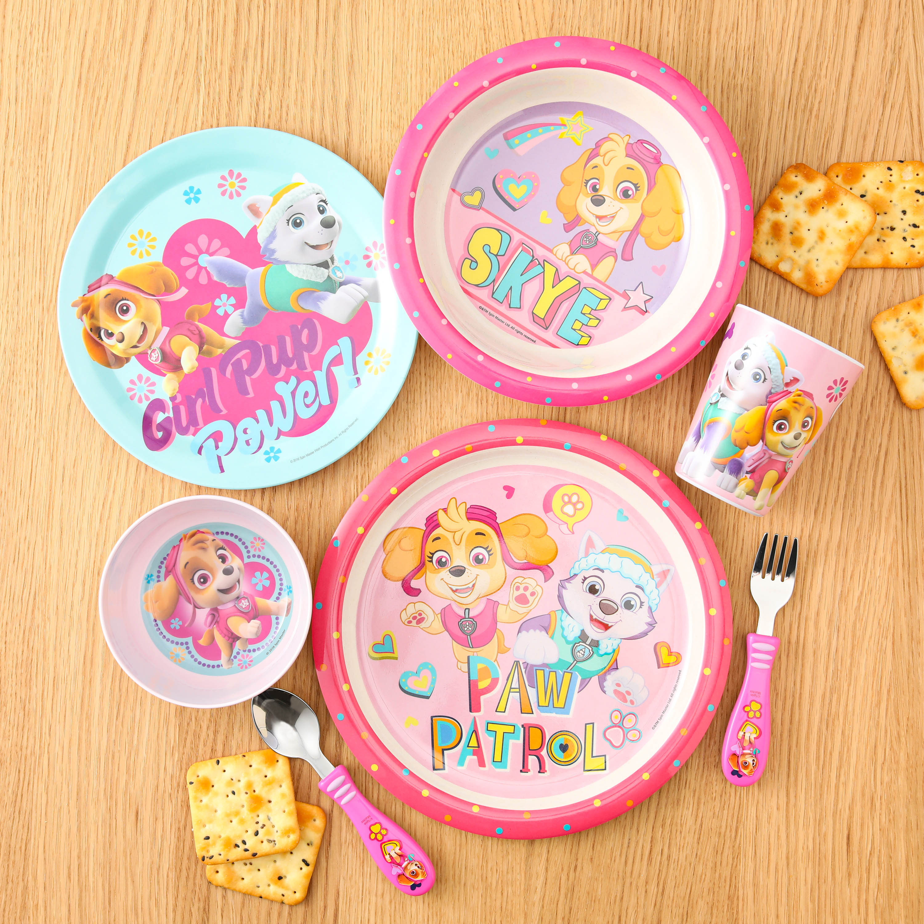 Paw Patrol Dinnerware Set, Skye and Everest, 5-piece set slideshow image 6 Paw Patrol Dinnerware Set, Skye and Everest, 5-piece set slideshow image 6