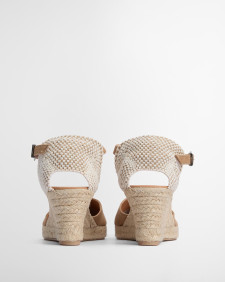 Elder Espadrille Wedges Tan Suede