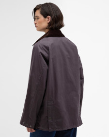 Paul Smith loves Barbour Oversized Bedale Waxed Jacket Grey Lilac