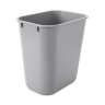 Rubbermaid Commercial, 3.25 gal, Resin, Gray, Rectangle, Receptacle