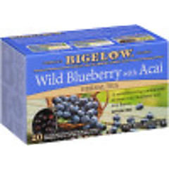 Wild Blueberry with Acai Herbal Tea - Case of 6 boxes-  total of 120 teabags