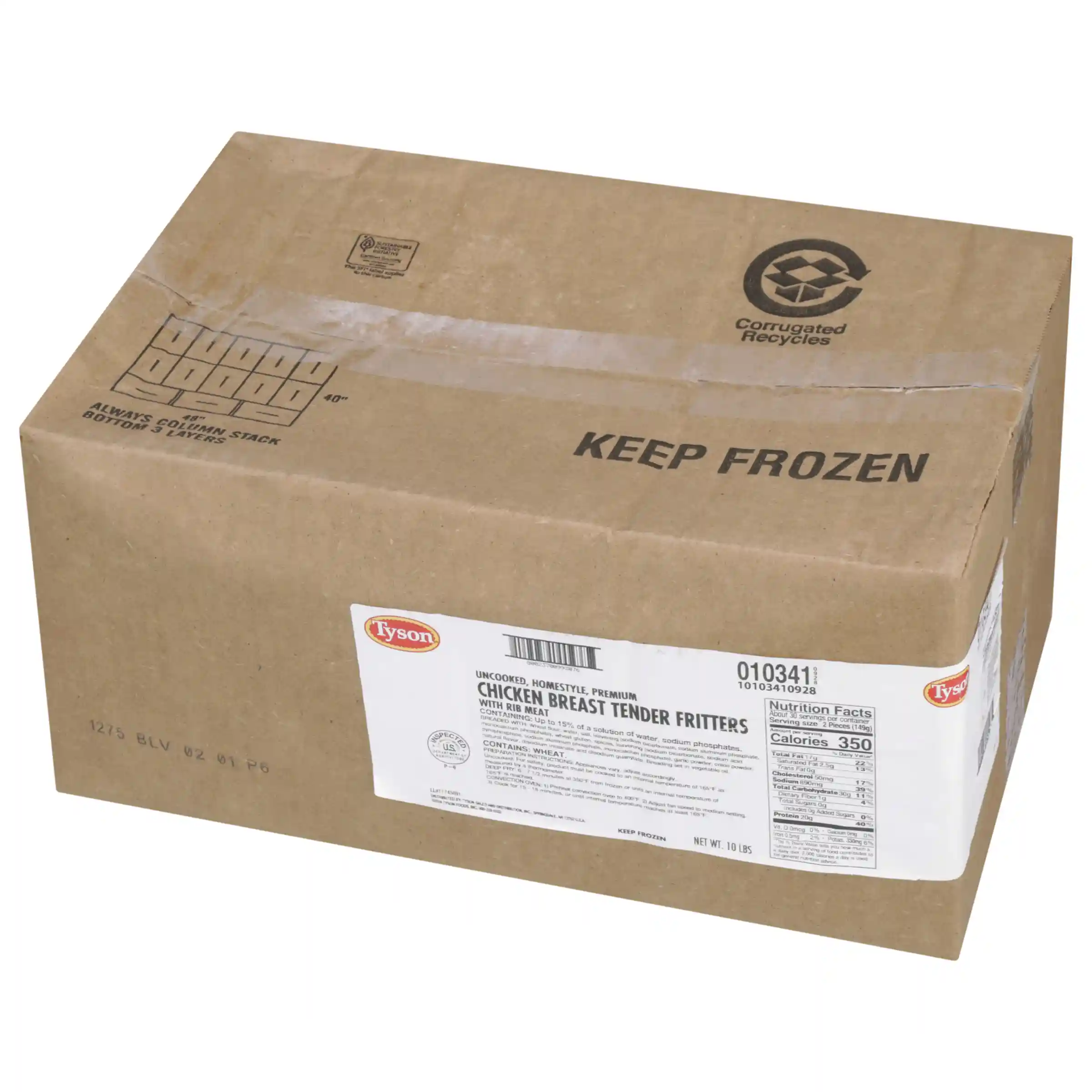 Tyson® Uncooked Breaded Homestyle Chicken Tenders_image_5