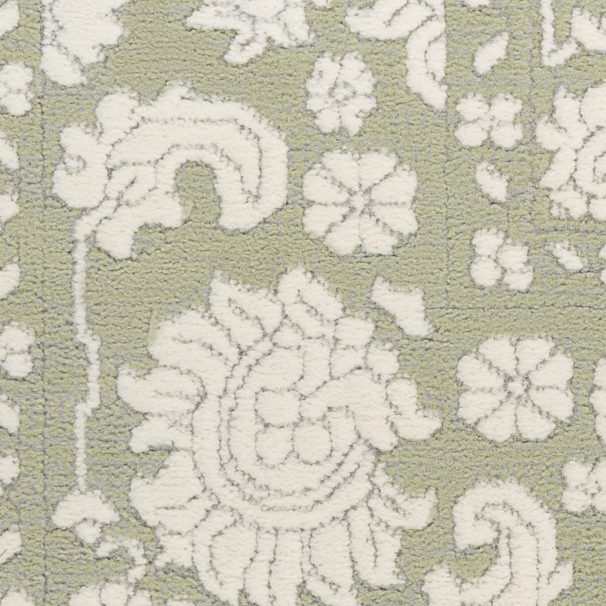 Nourison Grace 5'3" x 7'3" Sage Vintage Indoor Rug