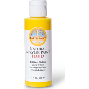 Natural Fluid Acrylik Paint, 4 oz, Brilliant Yellow