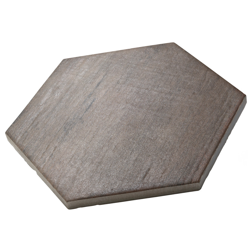 Retro Mini Hex Terra 7 in. x 8 in. Porcelain Floor and Wall Tile