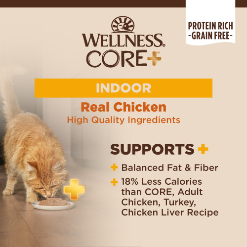 The benifts of Wellness CORE+ Indoor Chicken & Chicken Liver