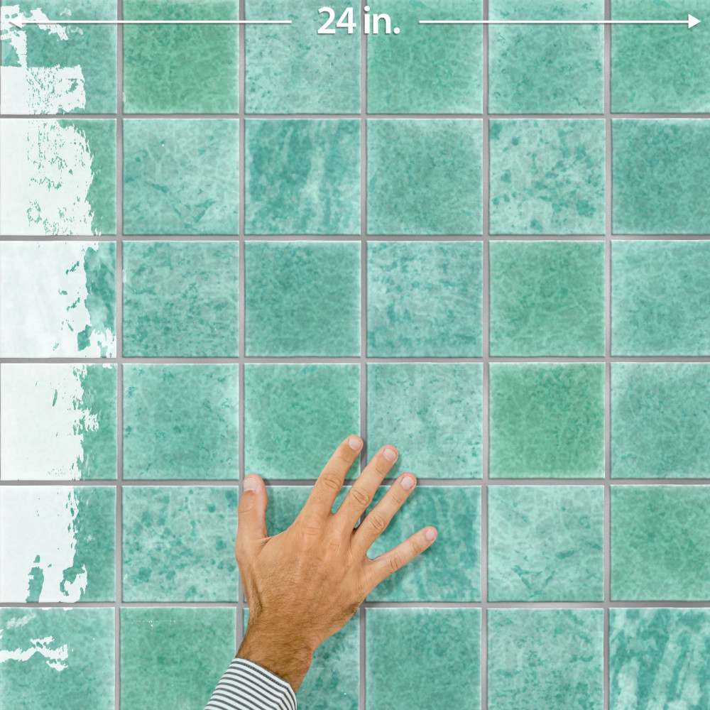 Menorca Aqua 4 in. x 4 in. Ceramic Wall Tile