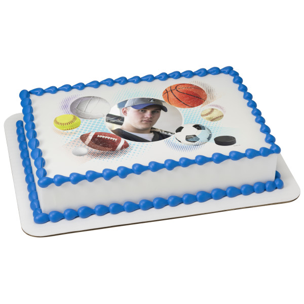 Sports Collage PhotoCake® Edible Image® Frame