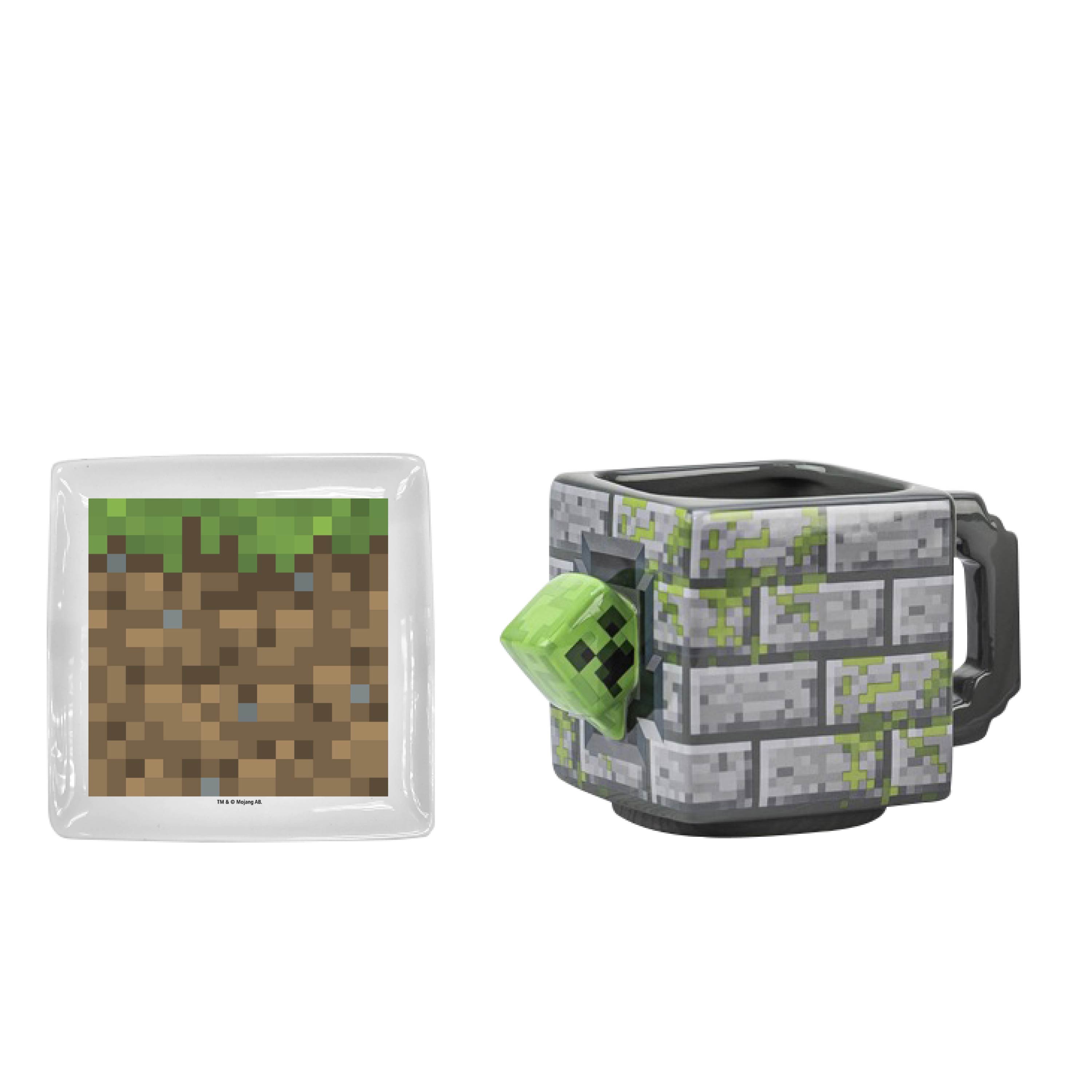 Minecraft Ceramic Plate and Mug Set, Bricks, 2-piece set slideshow image 1
