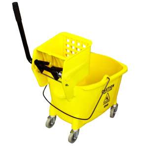 Impact, Value-Plus, 35qt, Mop Bucket w/ Sidepress Wringer, Yellow