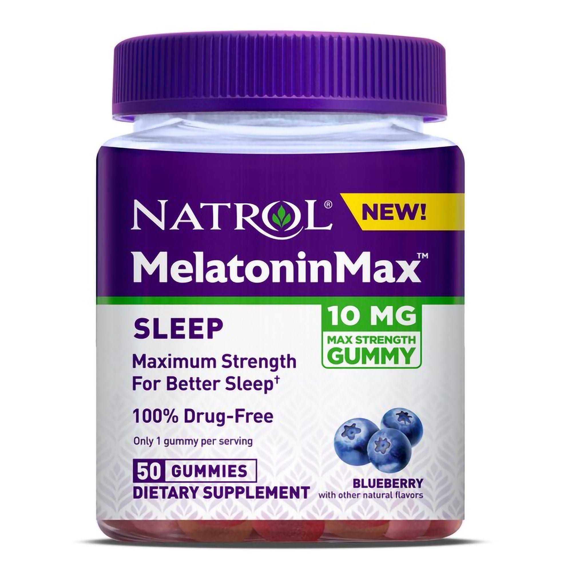 Natrol® MelatoninMAX® 10 mg Sleep Gummies Blueberry