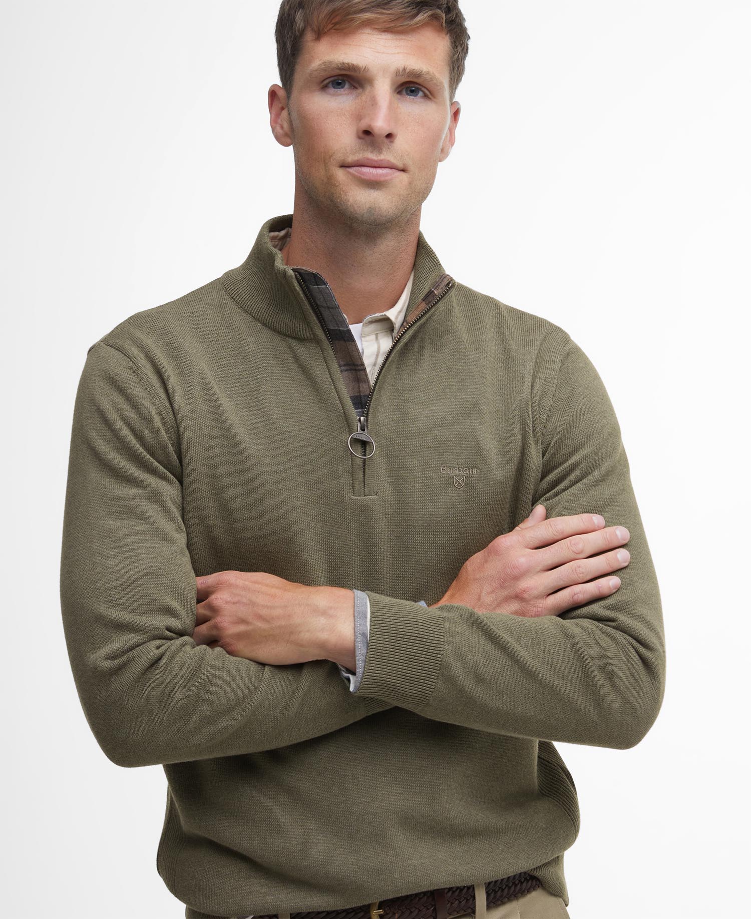 Pullover Cotton Half Zip image number 4