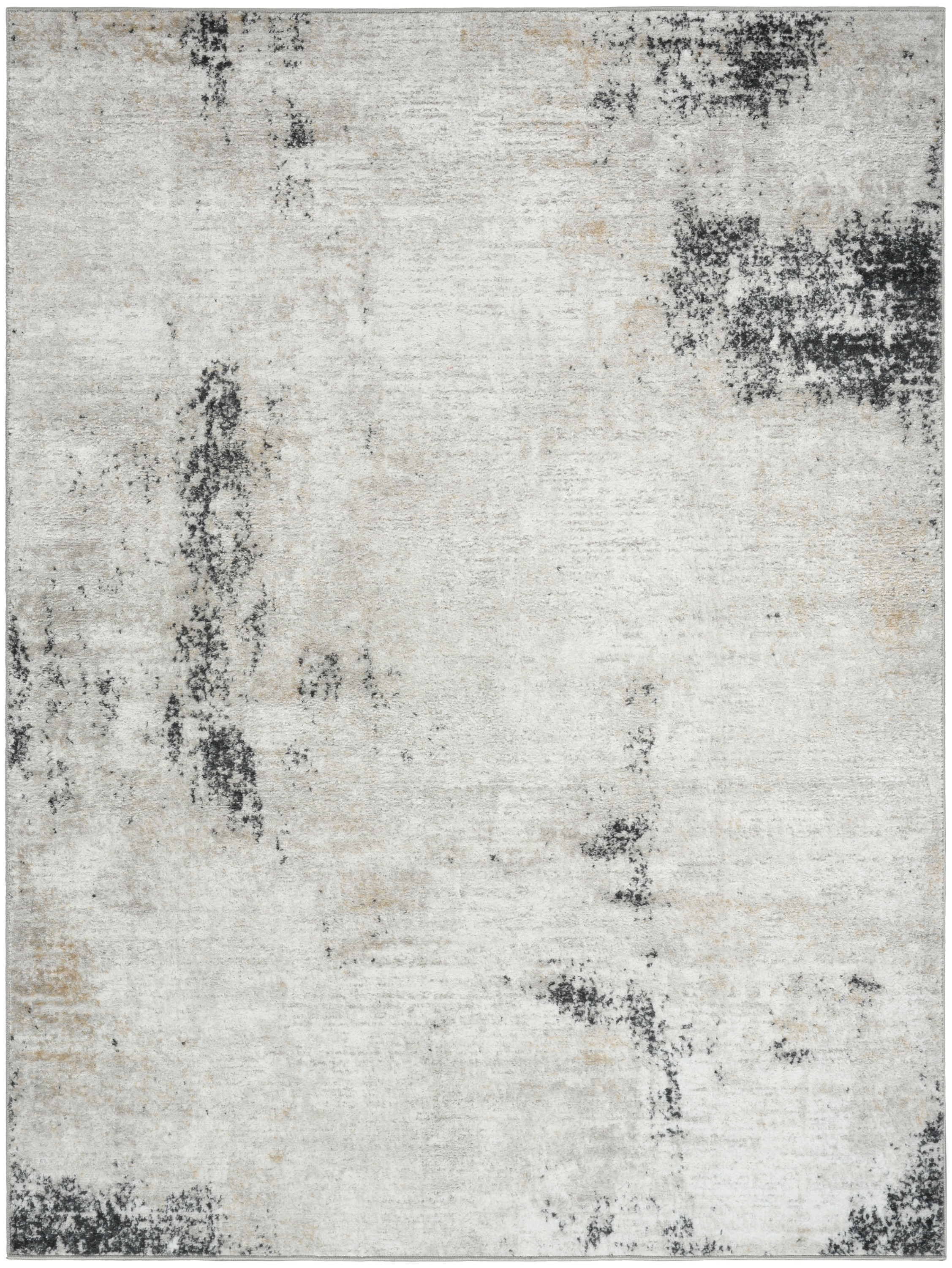 Nourison Dekor 4' x 6' Grey Charcoal Modern Indoor Rug