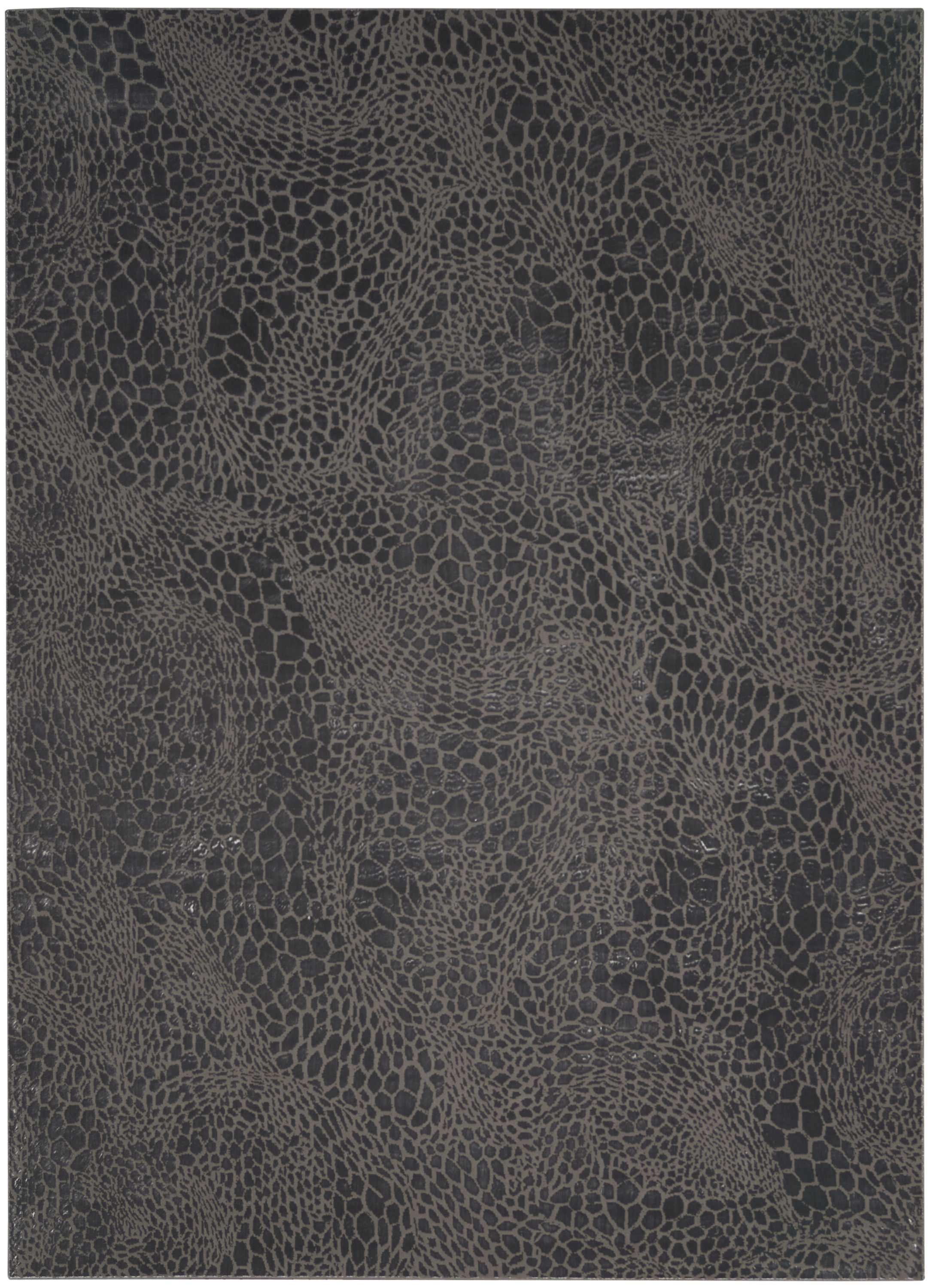 Nourison Desire 9' x 12' Charcoal Silver Modern Indoor Rug