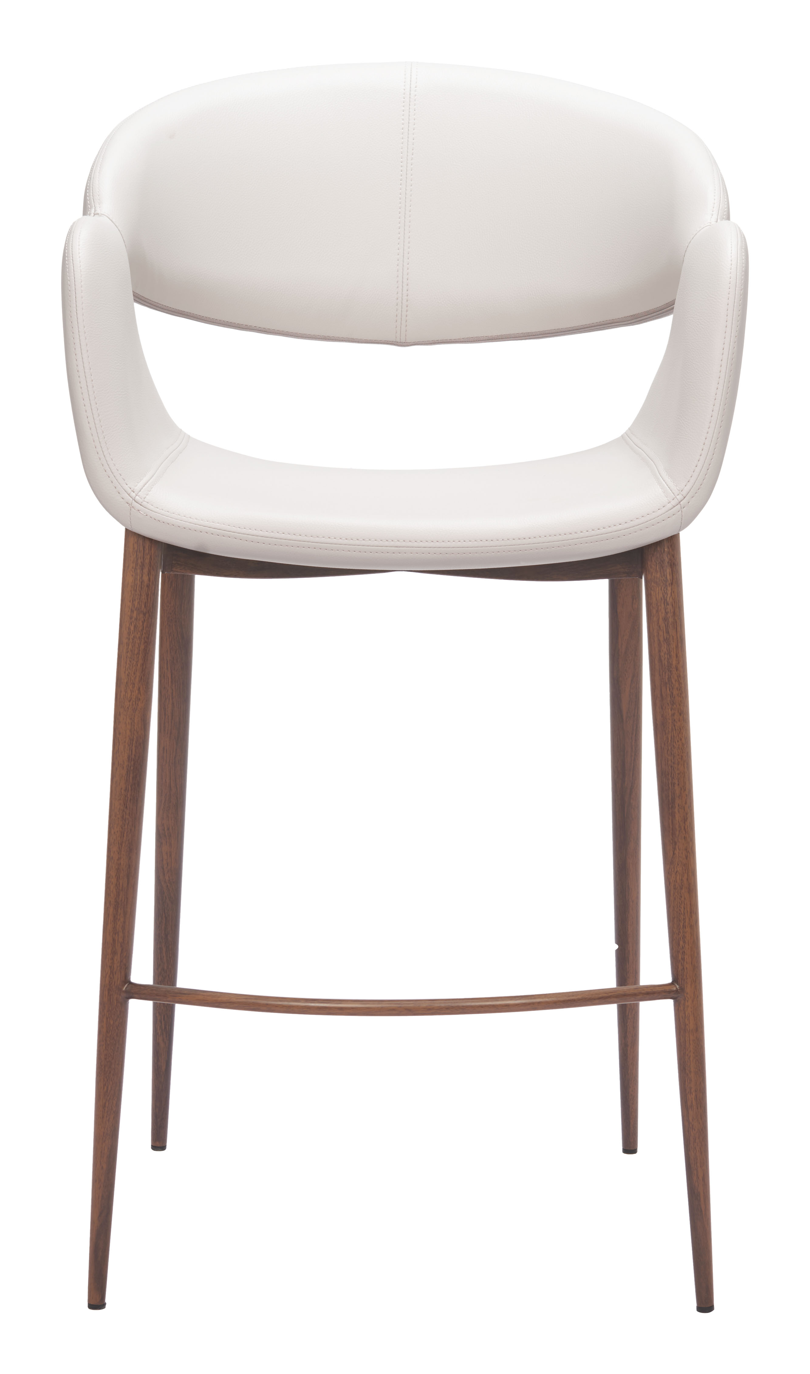 Limay Counter Stool Beige & Walnut product image