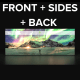 Front, Sides & Back Backlit Graphic Kit