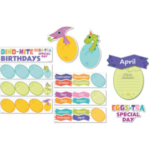Dino Quest Mini Birthday Bulletin Board Set, 21 Pieces