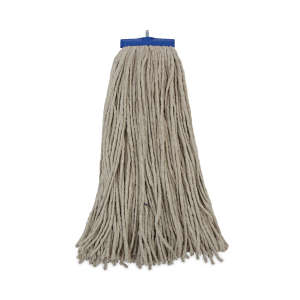 Boardwalk, Lie-Flat Cotton Cut-End Wet Mop Head with 1" Headband, 24 oz, White