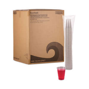 Boardwalk, Plastic Cold Cups, 9 oz, Polypropylene, Clear