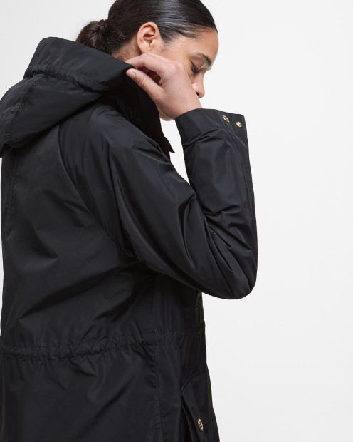 Una Showerproof Parka Black/Ancient Tartan