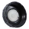 Cap Adaptor Dual Port 63Mm Wh Bk Collar
