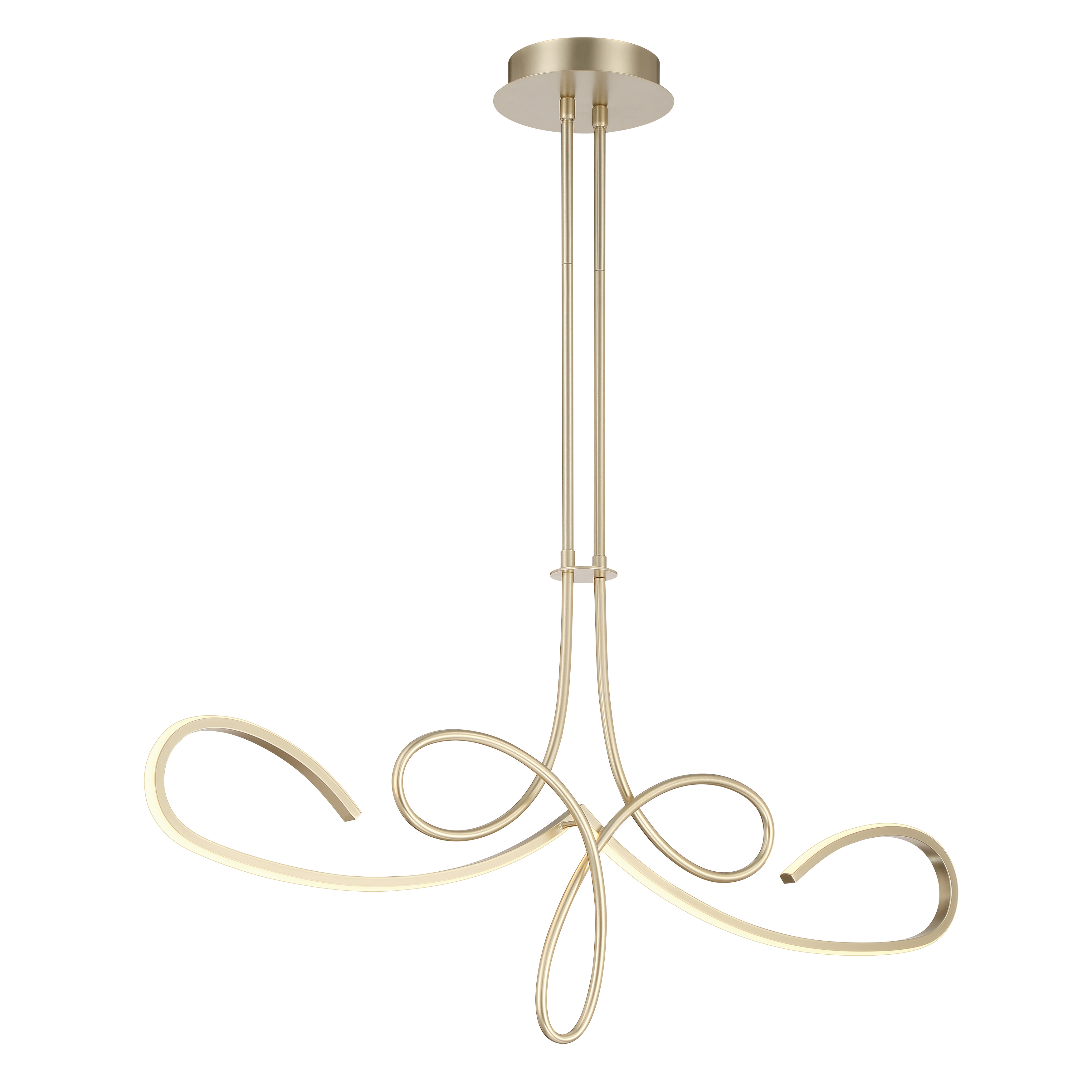 The Astor by Robin Baron brings contemporary elegance to kitchen islands with its sleek 38-inch linear design. High-CRI LED technology delivers exceptional color rendering while the soft gold finish adds warmth and luxury. - alternate view