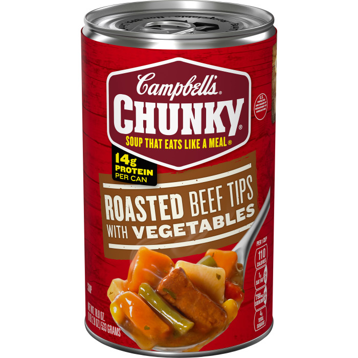 Roasted Beef Tips with Vegetables Soup
